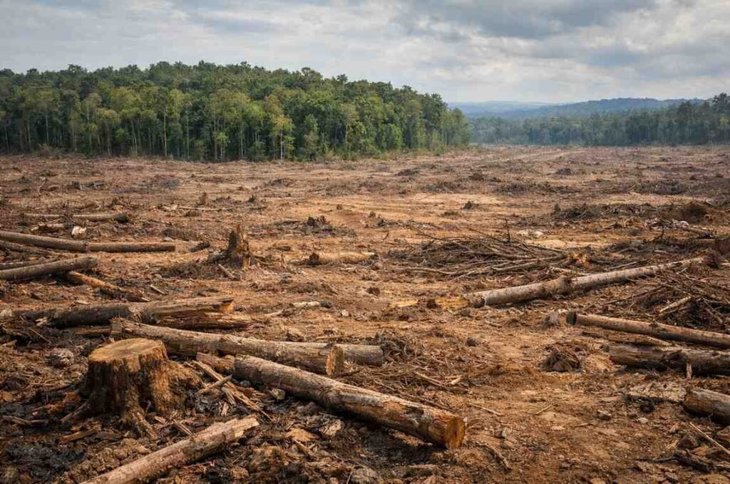 habitat destruction caused by deforestation